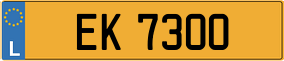 Trailer License Plate